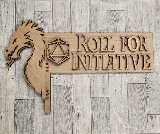 Roll for Initiative | Unfinished Wood Door Corner (DIY)
