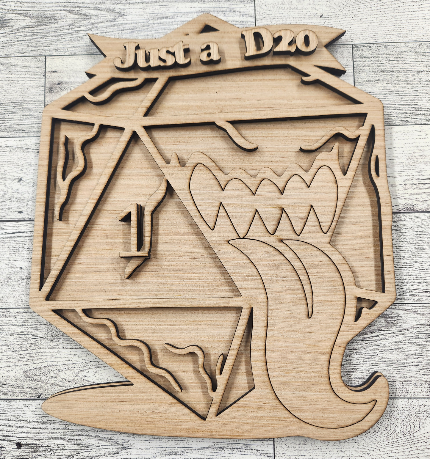 Just a D20 | Unfinished Wood Décor (DIY)