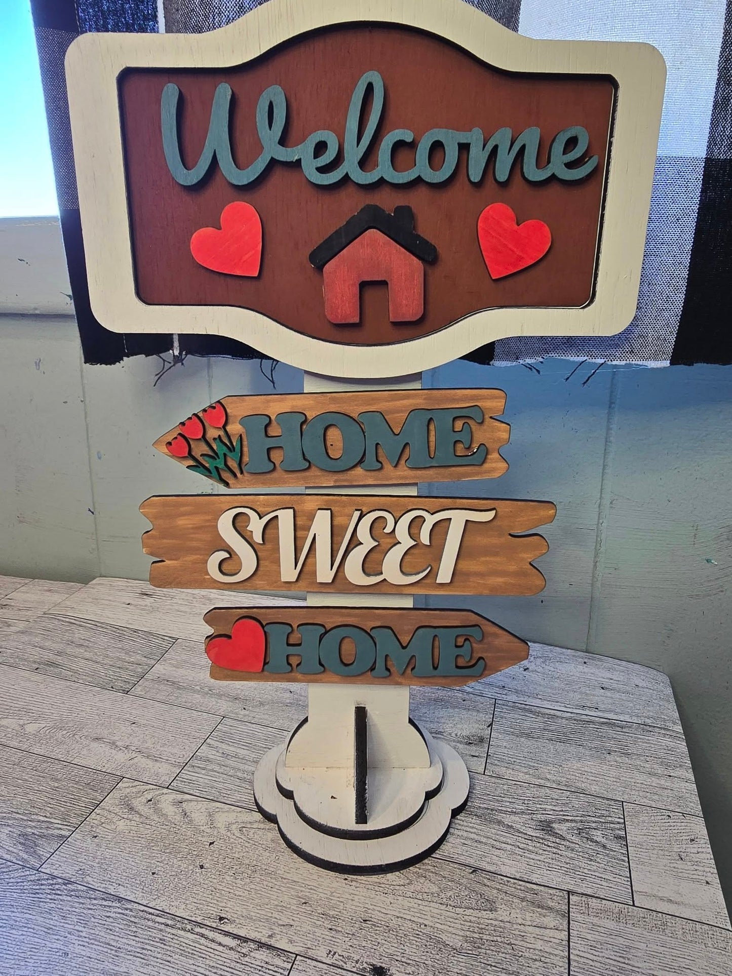 Dyer VFW Valentine's Day Shot Holder or Sign Post Craft