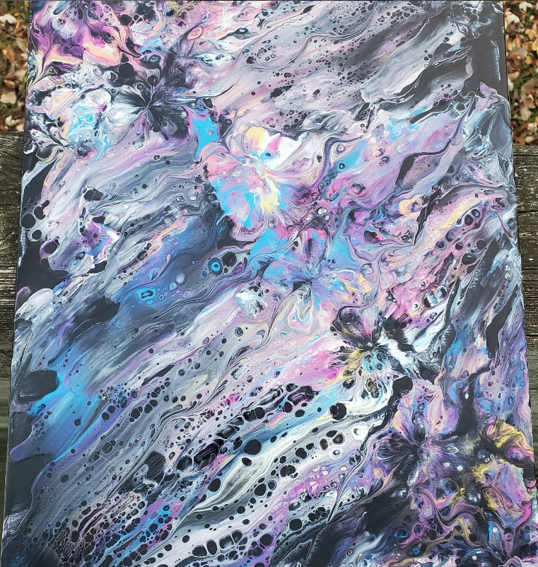 Acrylic Pour Painting Class - Swipe Technique